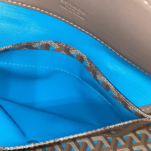 NEW GOYARD LIMITED EDITION Saint Louis Claire Voie GM Tote bag Turq/Grege - Picture 10 of 17